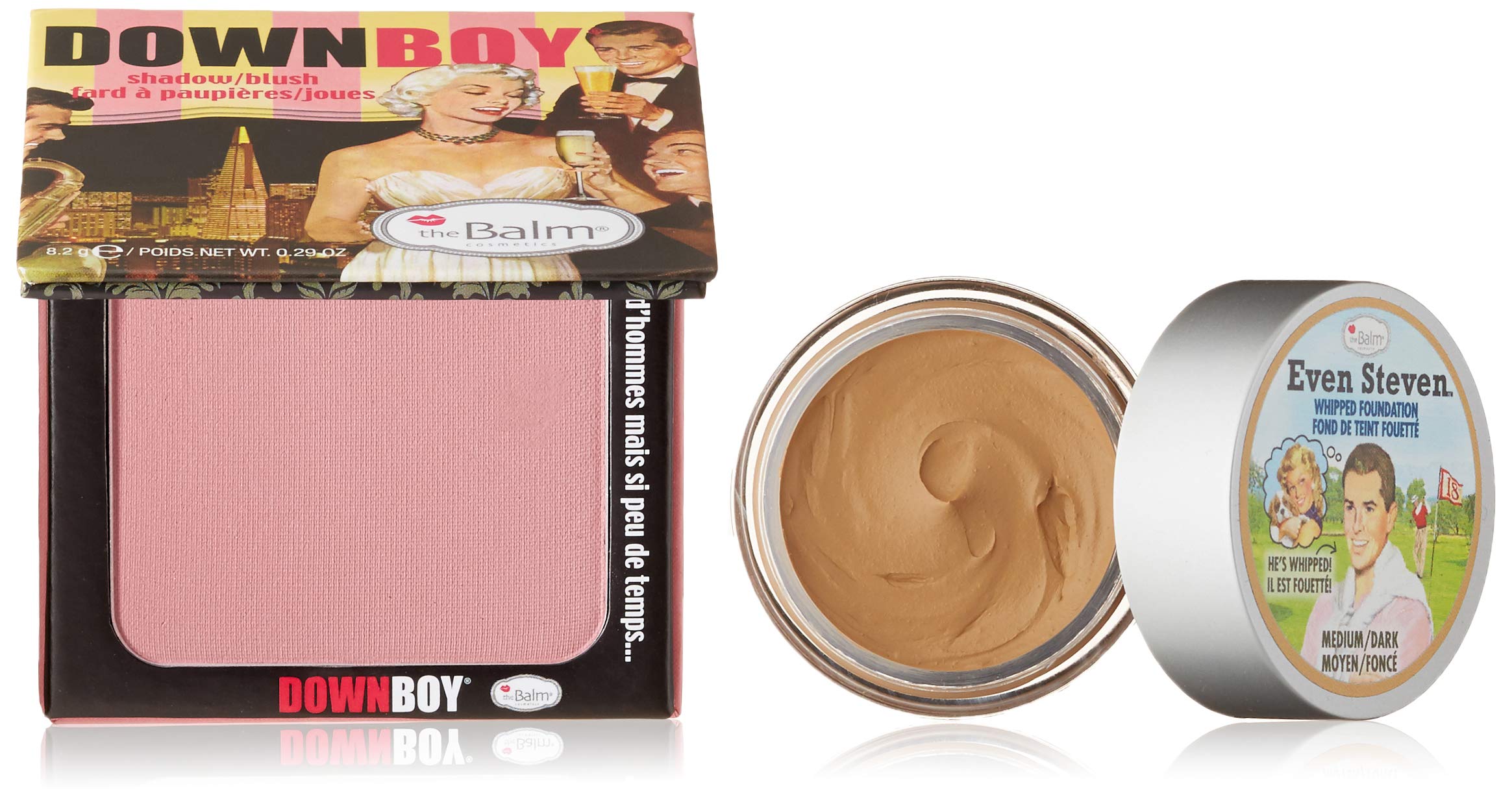 theBalm Even Steven and Down Boy Bundle, Medium/Dark, 2 Count
