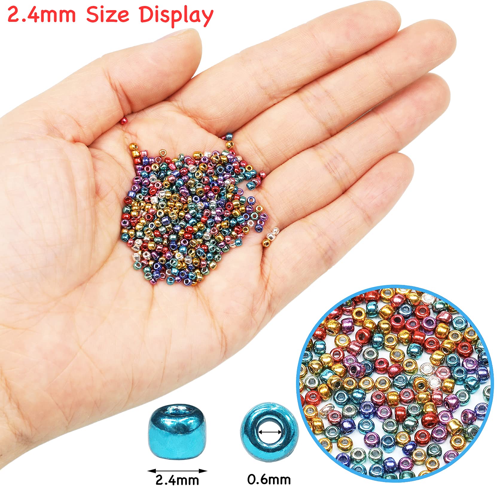 Bala & Fillic - Perline per semi sfusi di colore arancione opaco, circa