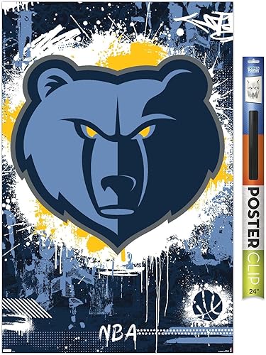Miniatura 5 de Trends International NBA Memphis Grizzlies - Póster de pared con logotipo Maximalist 23, 22.37 x 34.00 pulgadas, versión premium sin marco