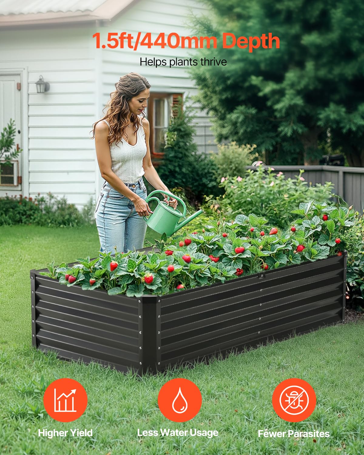 verhoogde plantenbak van hout met plank, bloembak, draagvermogen 100 kg, tuinbak, terras, groentebed, tuinbed, plantbed, 120 x 58 x 76 cm, ideaal voor het kweken van groenten, fruit en kruiden. | NL verhoogde plantenbak van hout met plank, bloembak, draagvermogen 100 kg, tuinbak, terras, groentebed, tuinbed, plantbed, 120 x 58 x 76 cm, ideaal voor het kweken van groenten, fruit en kruiden. | NL