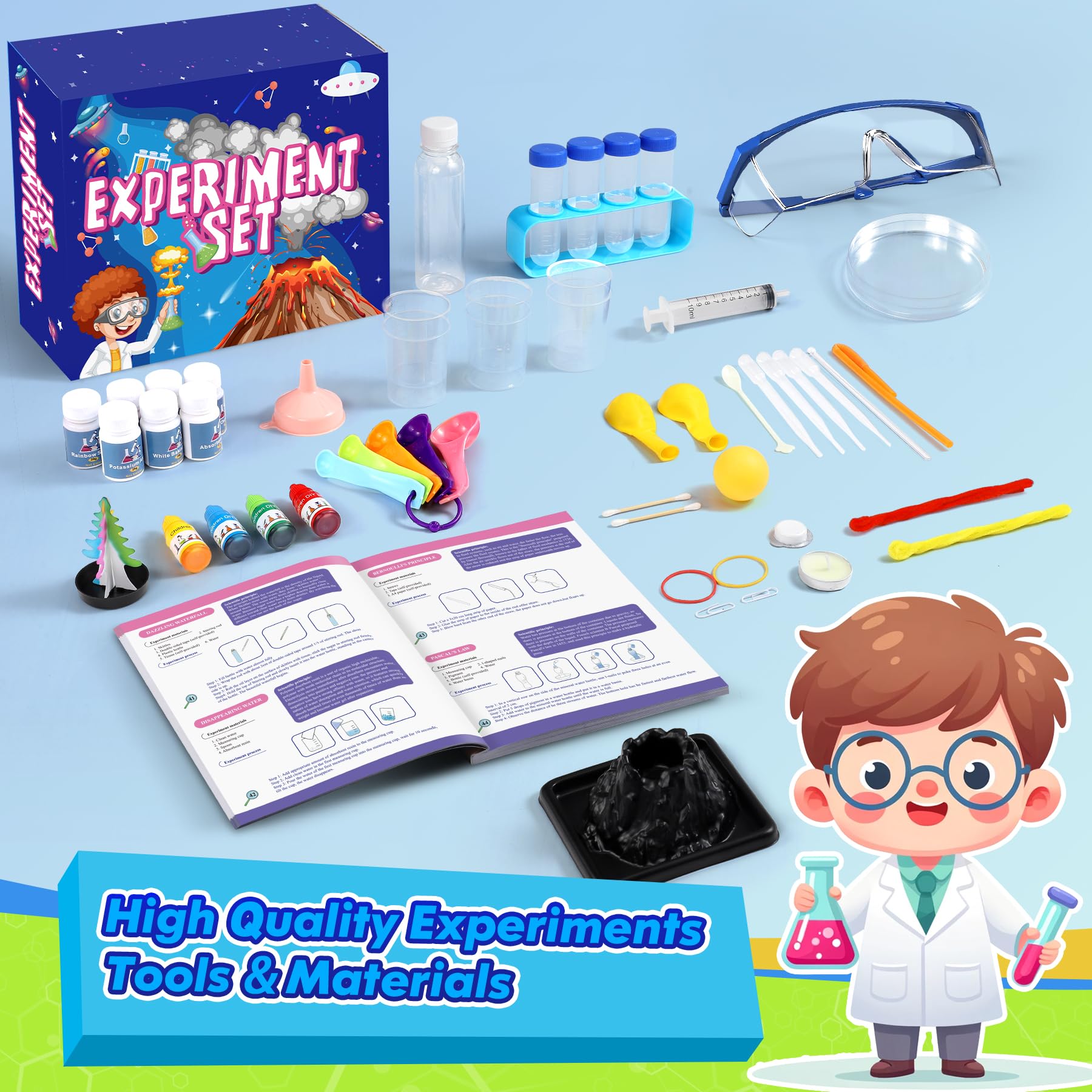 70+ Esperimenti Scientifici per Bambini - Esperimenti di Chimica - Giochi Bambini 6 7 8 9 10 Anni - Regalo Bambina Bambino Premium Tecnologia Avanzata