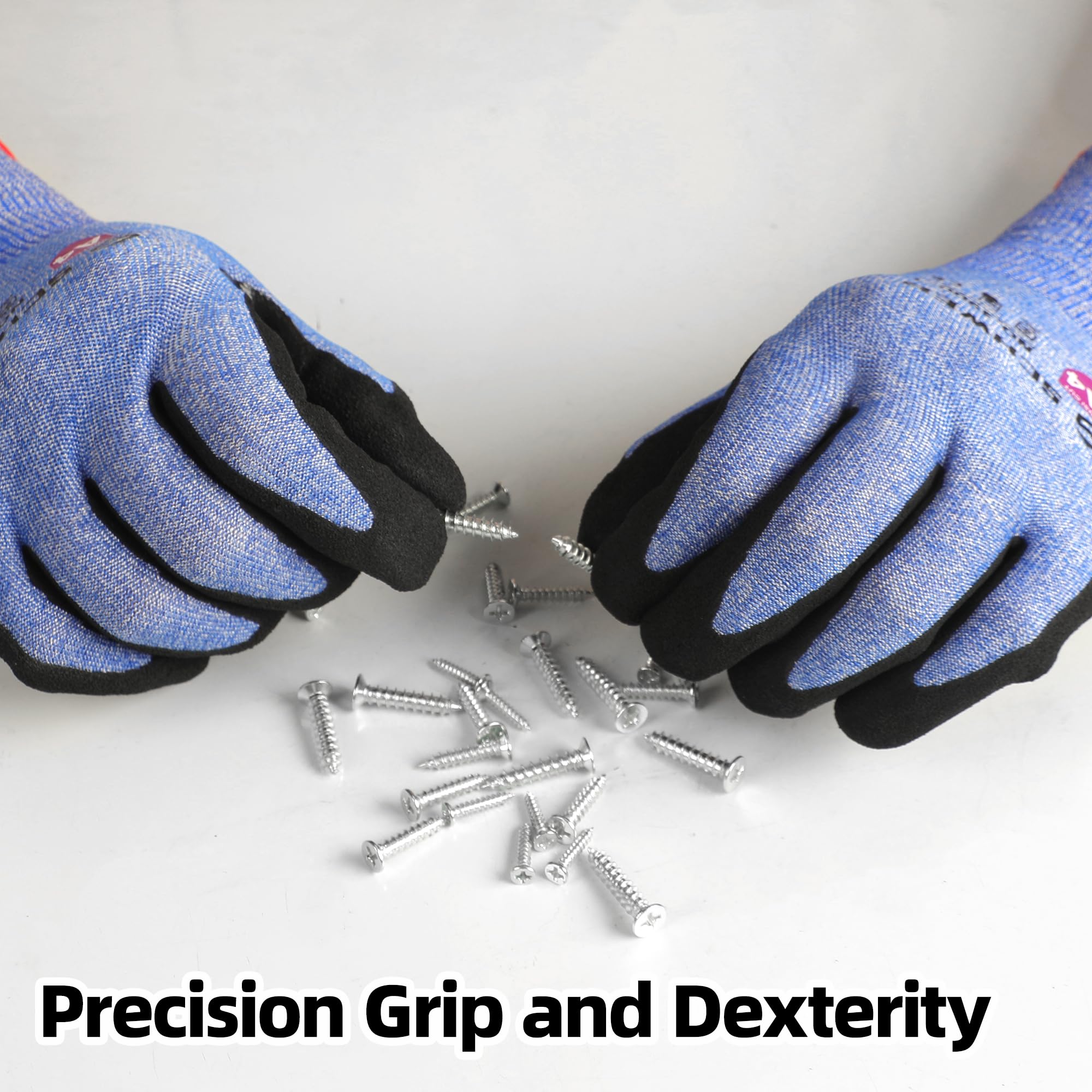 Schwer A4 AIR-SKIN Cut Resistant Work Gloves AR3900 with Extreme Lightweight & Thin, Grip Gloves for Fishing, Refined Work, Mechanic, Gardening, Touch-Screen, Non-PFAS, 3D-Comfort Fit, 1 Pair, L