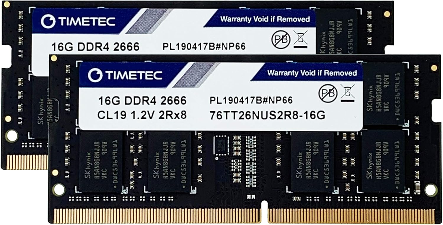 Amazon Timetec Hynix Ic ノートpc用メモリ 32gb 2x16gb Ddr4 2666mhz Pc4 21300 Dual Rank 260 Pin Sodimm 32gb 2x16gb Timetec メモリ 通販