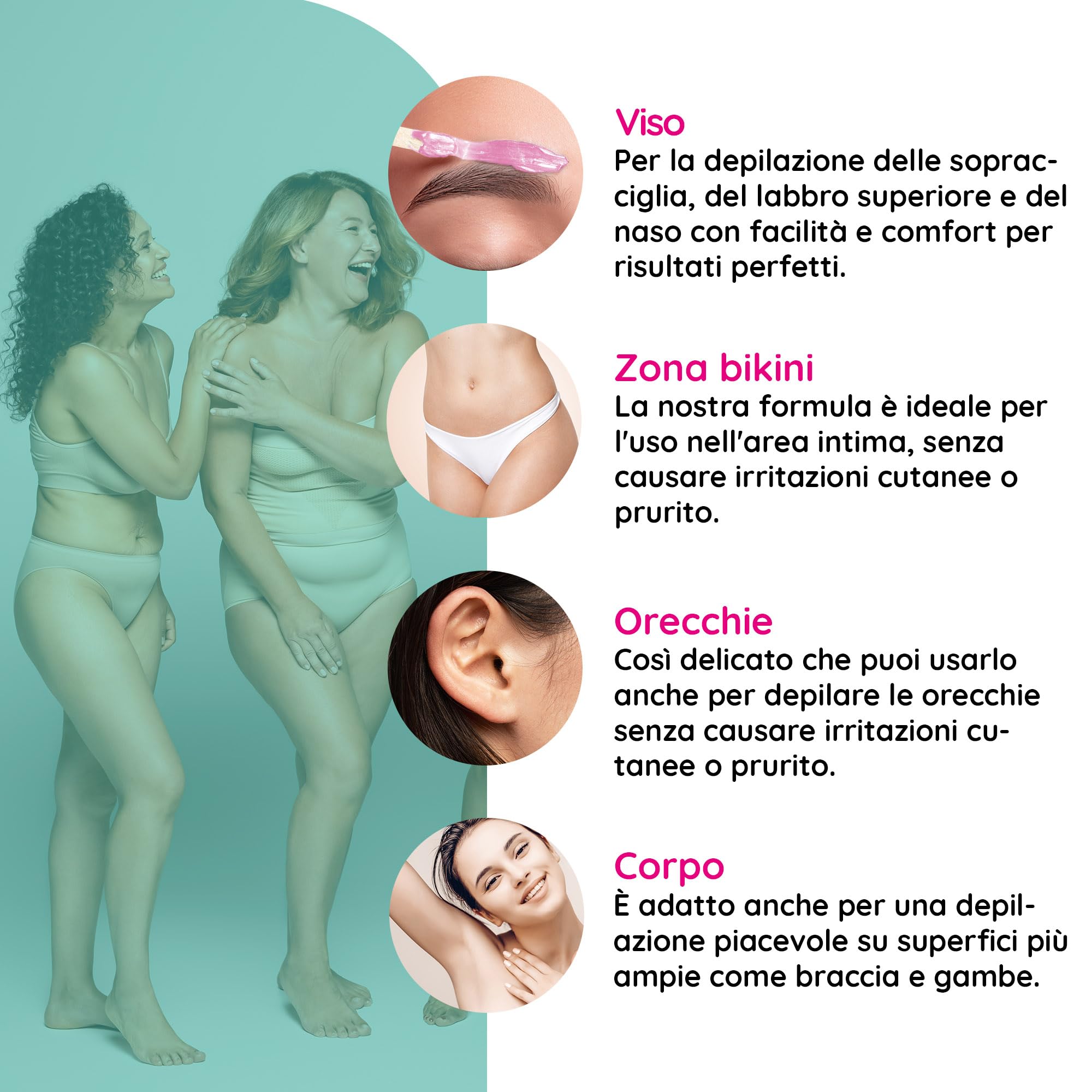 ALOE VERA Next Generation Wax - Cera Depilatoria 800 g - Cera a bassa temperatura - Cera depilatoria senza strisce - Perle di Cera Dura Professionali
