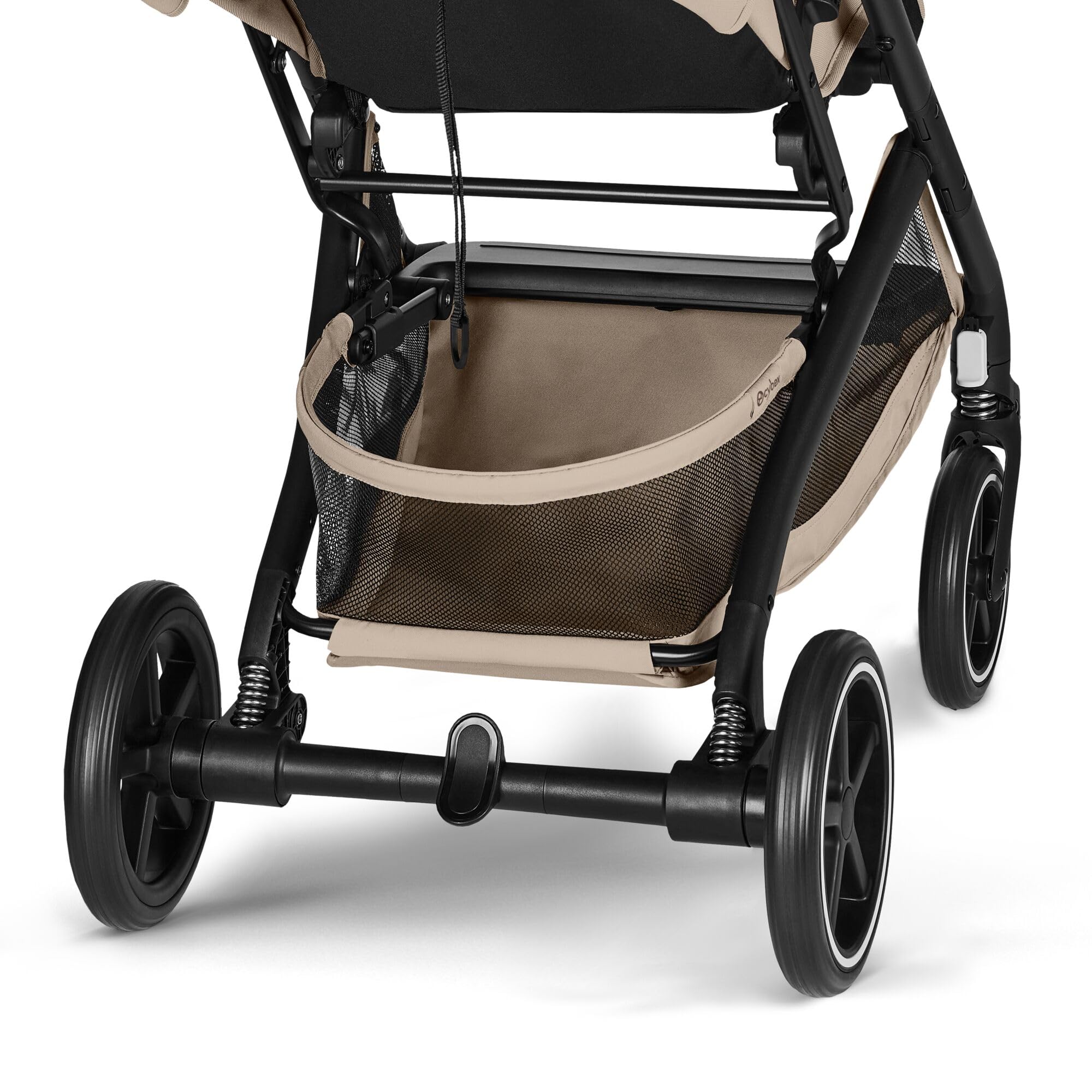 CYBEX Gold Cochecito BEEZY con posición de reclinado ergonómica, Desde el nacimiento hasta aprox. 4 años (máx. 22 kg), Plegado compacto, Sistema de arnés de un tirón, Almond Beige