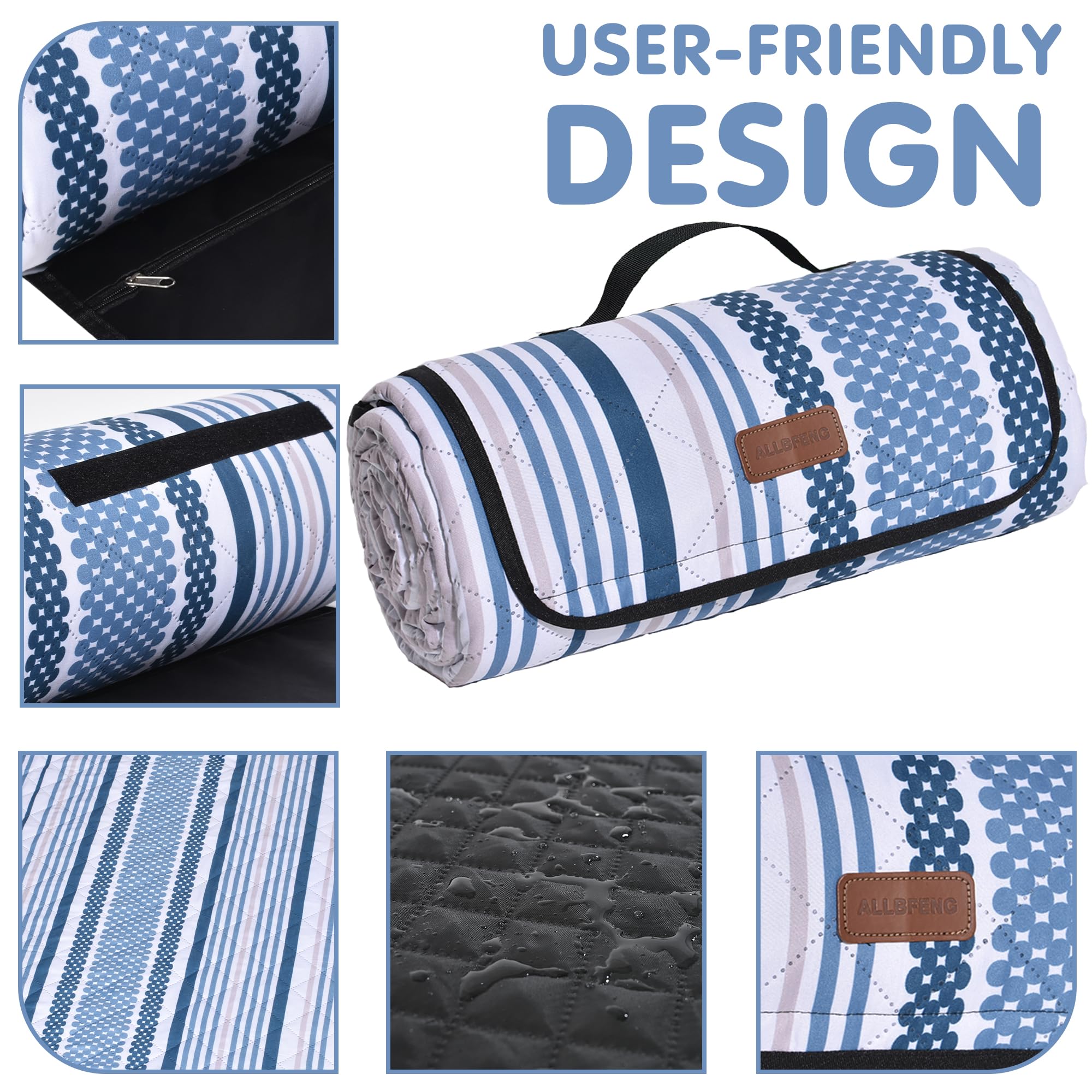Tapis de pique-nique imperméable surdimensionné