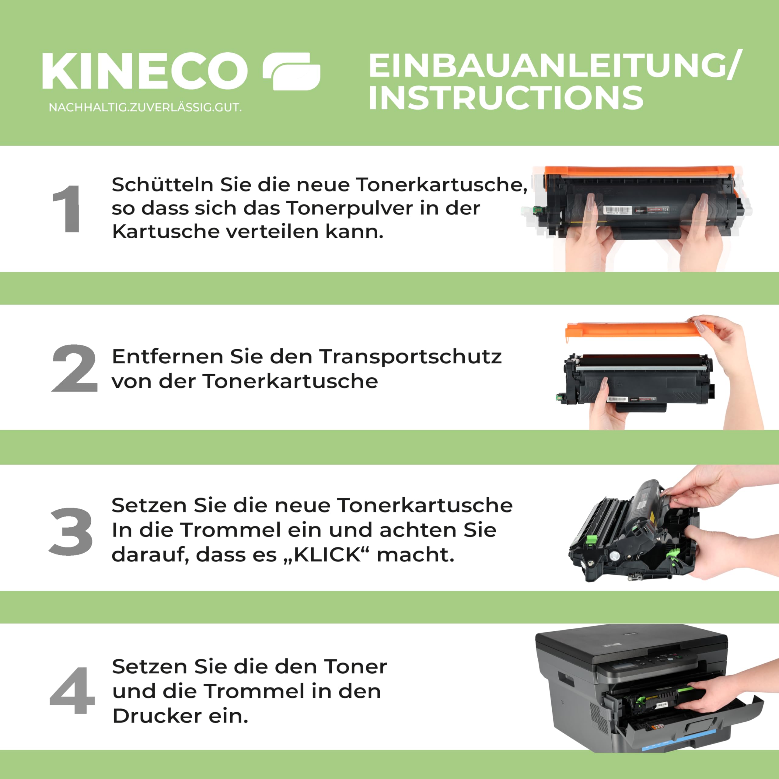 Kuva TN423 Kompatible für Brother TN 423 TN423 TN421 Toner für Brother MFC-L8690CDW DCP-L8410CDW MFC-L8900CDW HL-L8360CDW HL-L8260CDW, 5er-Pack