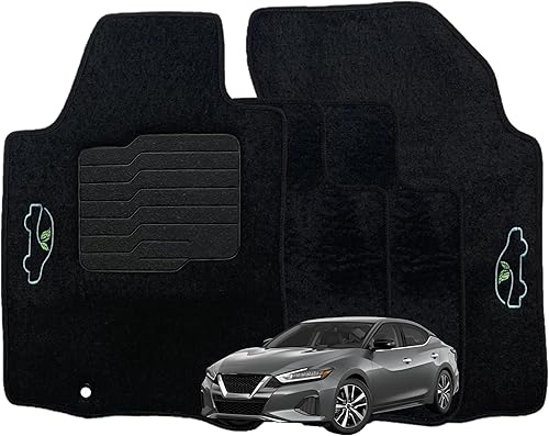 Miniatura 2 de ecoMats - Alfombrillas compatibles con Nissan Maxima 2016 a 2023 con almohadilla antideslizante para el talón y cerraduras de seguridad, parte