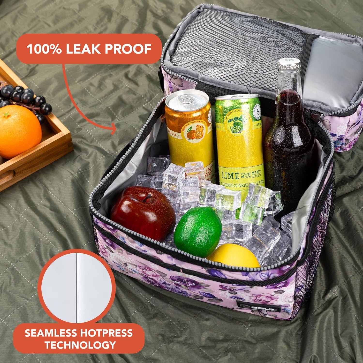 Amazon.com: opux Insulated Lunch Bag for Women, Double Decker