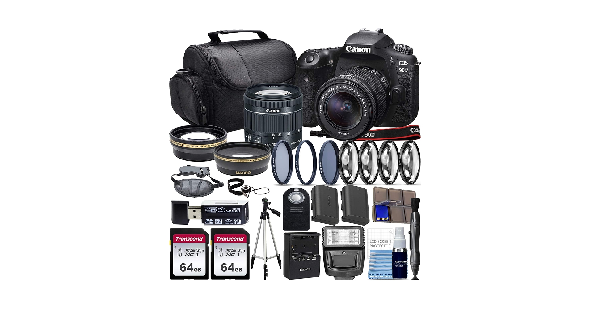Canon - eos90d　セット Amazon.com : Canon EOS 90D DSLR Camera with EF-S 18-55mm STM