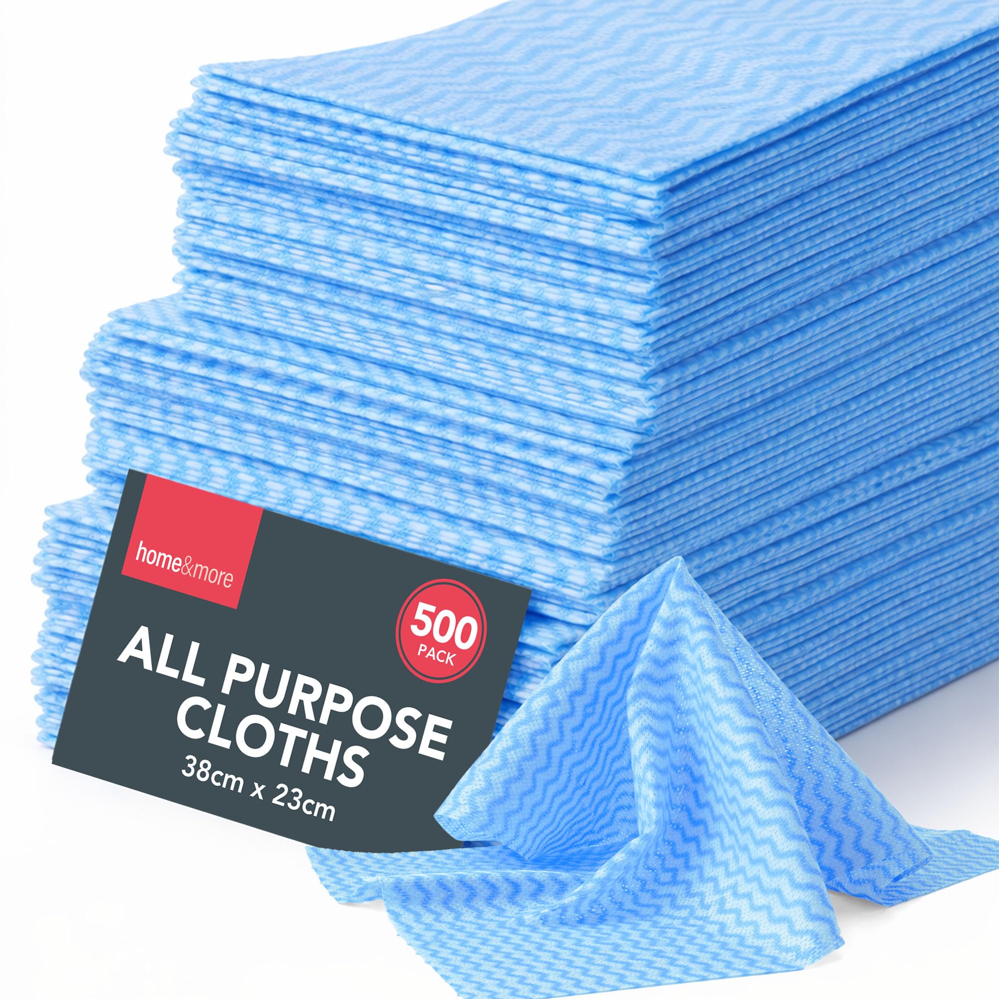Panni Multiuso Antibatterici Blu - Confezione Da 500 Pezzi - 40 G/m² 50x36 Cm