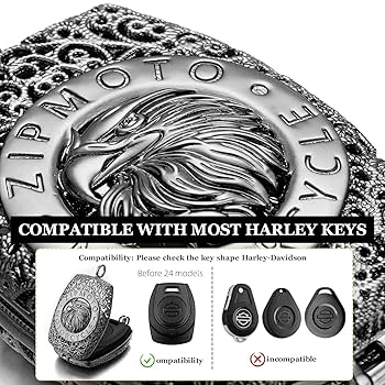 Harley-Davidson 南京錠 No.220シルバー NOS OEM Genuine Harley Davidson 42mm Flatslide Single Needle