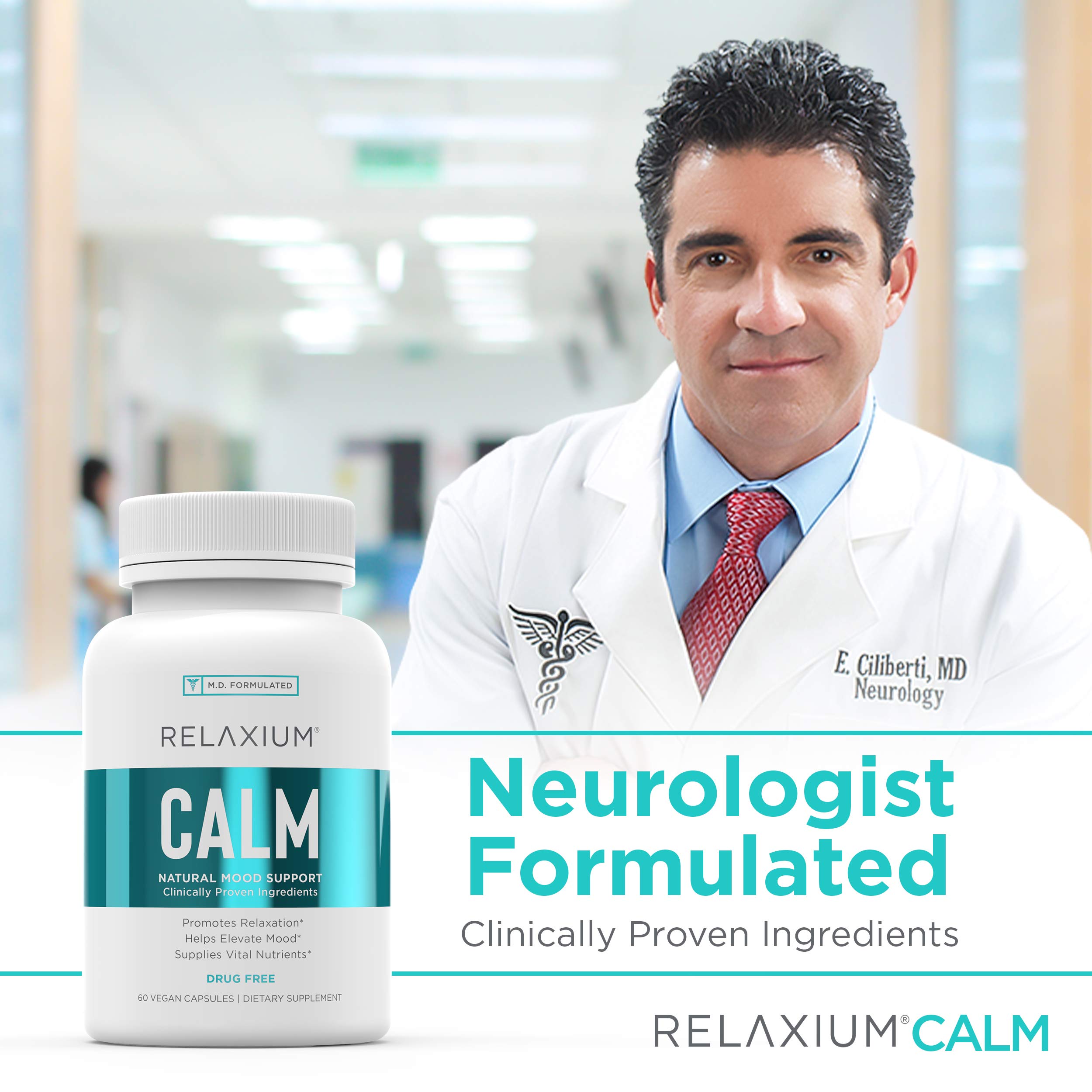 Relaxium Calm NonHabit Forming All Natural Stress Relief