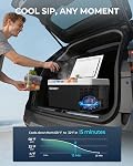 EUHOMY 12 Réfrigérateur volt, 19 QT Refroidisseur électrique avec compresseur APP Commande, Frigidaire de voiture -4°F~68°F, Réfrigérateur portable 12/24V DC 110-240V AC, Congélateur portable pour camping, voyage, bateau