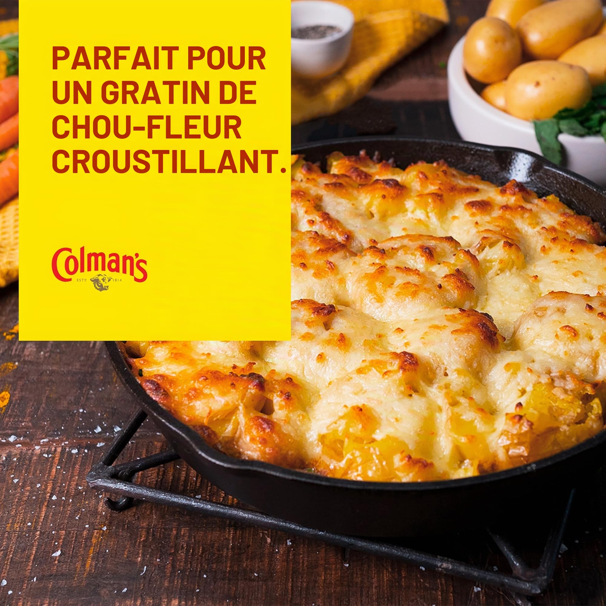 Colman's moutarde anglaise originale en flacon souple, moutarde anglaise superfine et vegane (2 Pièce (2 x 150g))