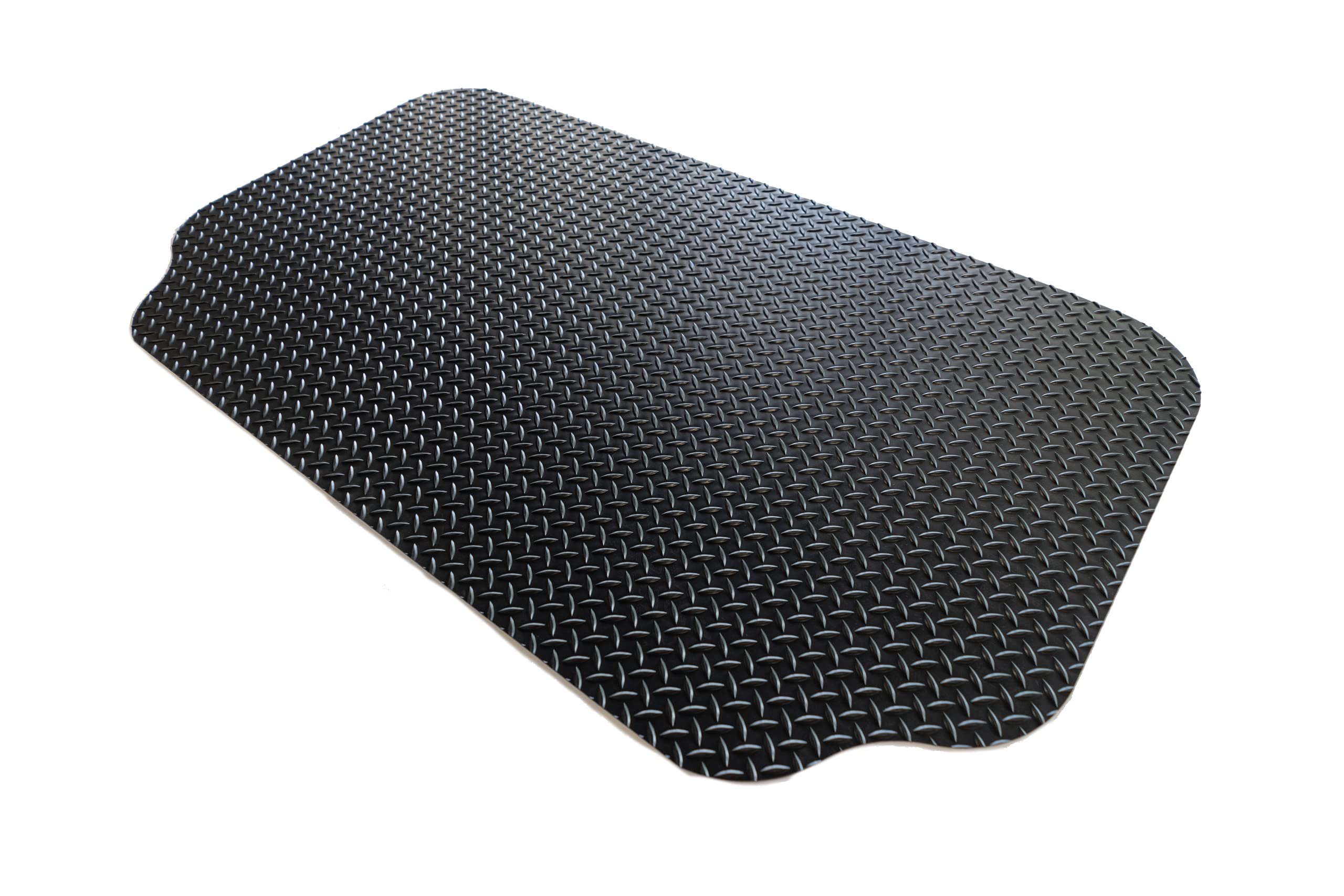 8D-075-36C-5.3 36" x 63" Under Grill Deck and Patio Mat, Black