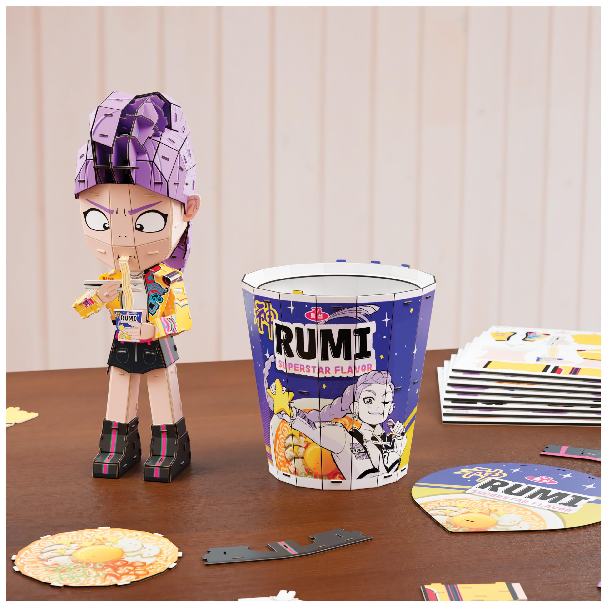 C rumi⭐︎ Amazon.com: 4D Build, Kpop Demon Hunters Rumi in Ramyeon Cup 3D