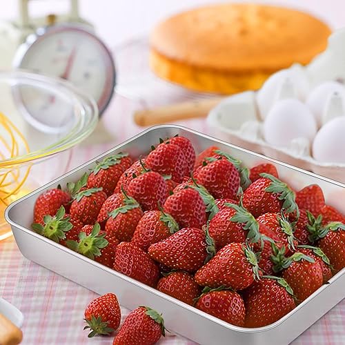 Miniatura 7 de TeamFar Sartén para lasaña revestida de 10.5 x 8 x 2 pulgadas