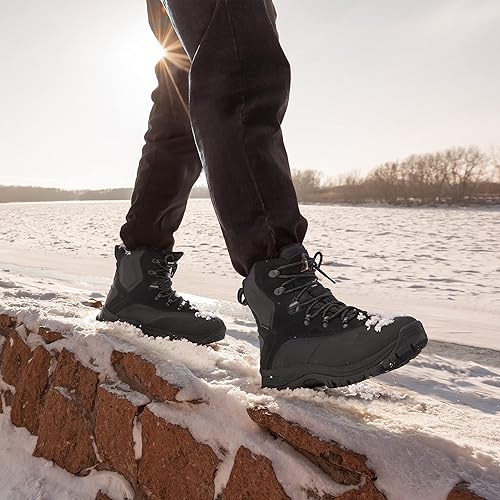 Miniatura 7 de NORTIV 8 170410 - Botas de nieve y senderismo de construcción con aislamiento y resistente al agua para el invierno para hombre