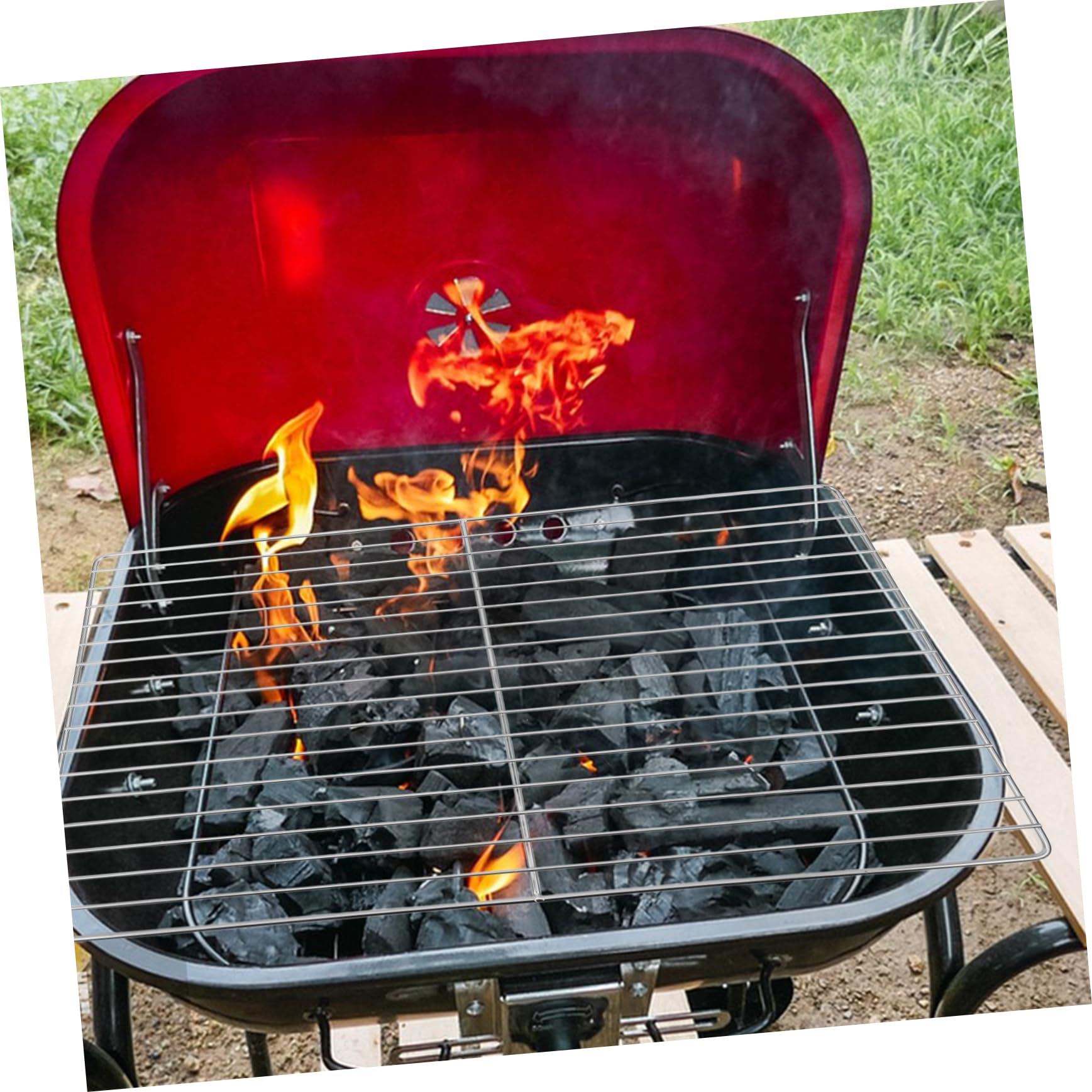 Abaodam Ricambio in Acciaio Resistente per Barbecue Adatta Cuochi Professionisti e Uso in Hotel