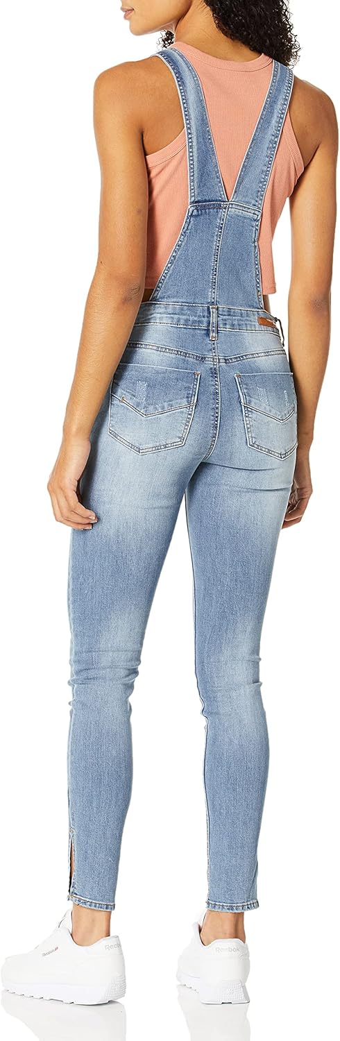 dollhouse womens Midtown Blue Denim Overalls - Image 2