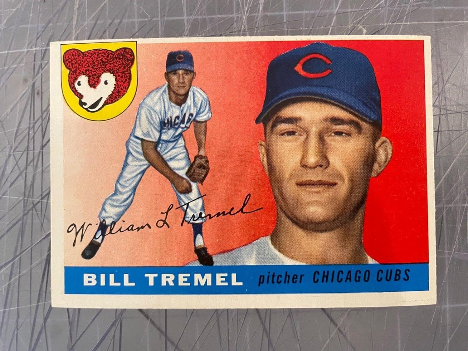 1955 Topps #52 Bill Tremel Chicago Cubs Baseball Card Nm+ #3 - Slabbed Baseball Cards