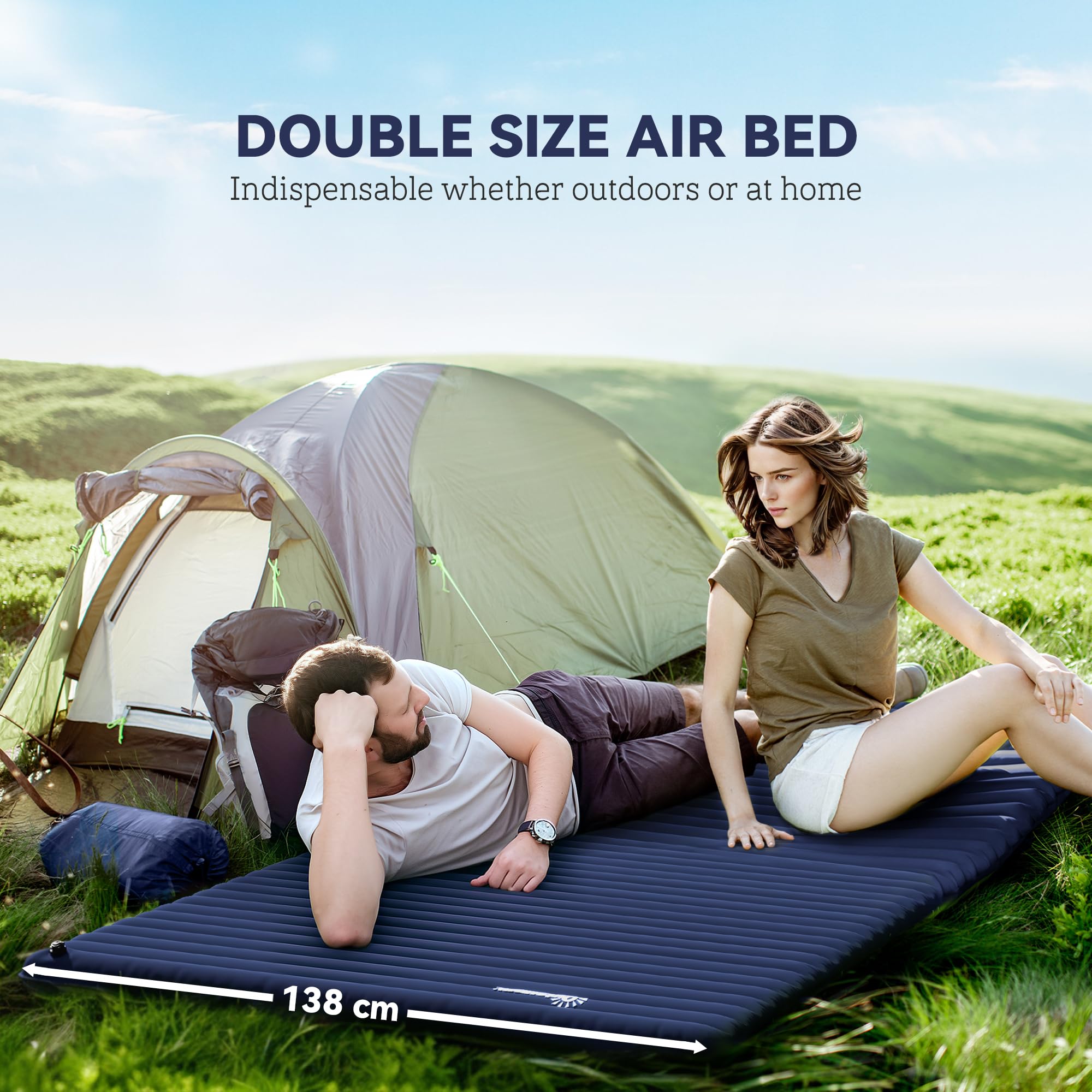 Camping Air Bed Best Rated Camping Mattress MOBI GARDEN 35-38cm