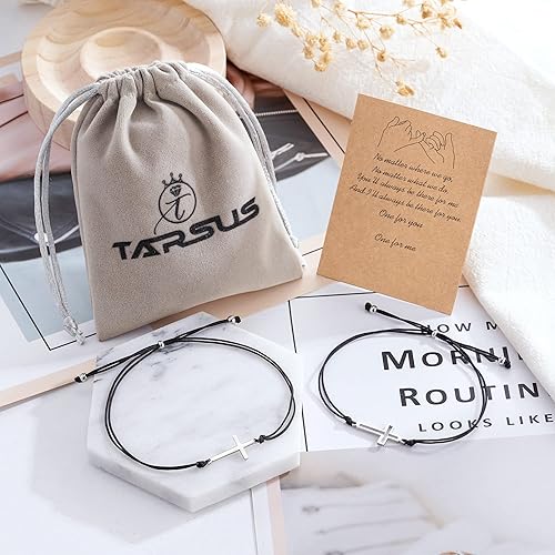 Miniatura 7 de Tarsus Pinky Promise - Pulseras de relación a juego para amigos, pareja y familia