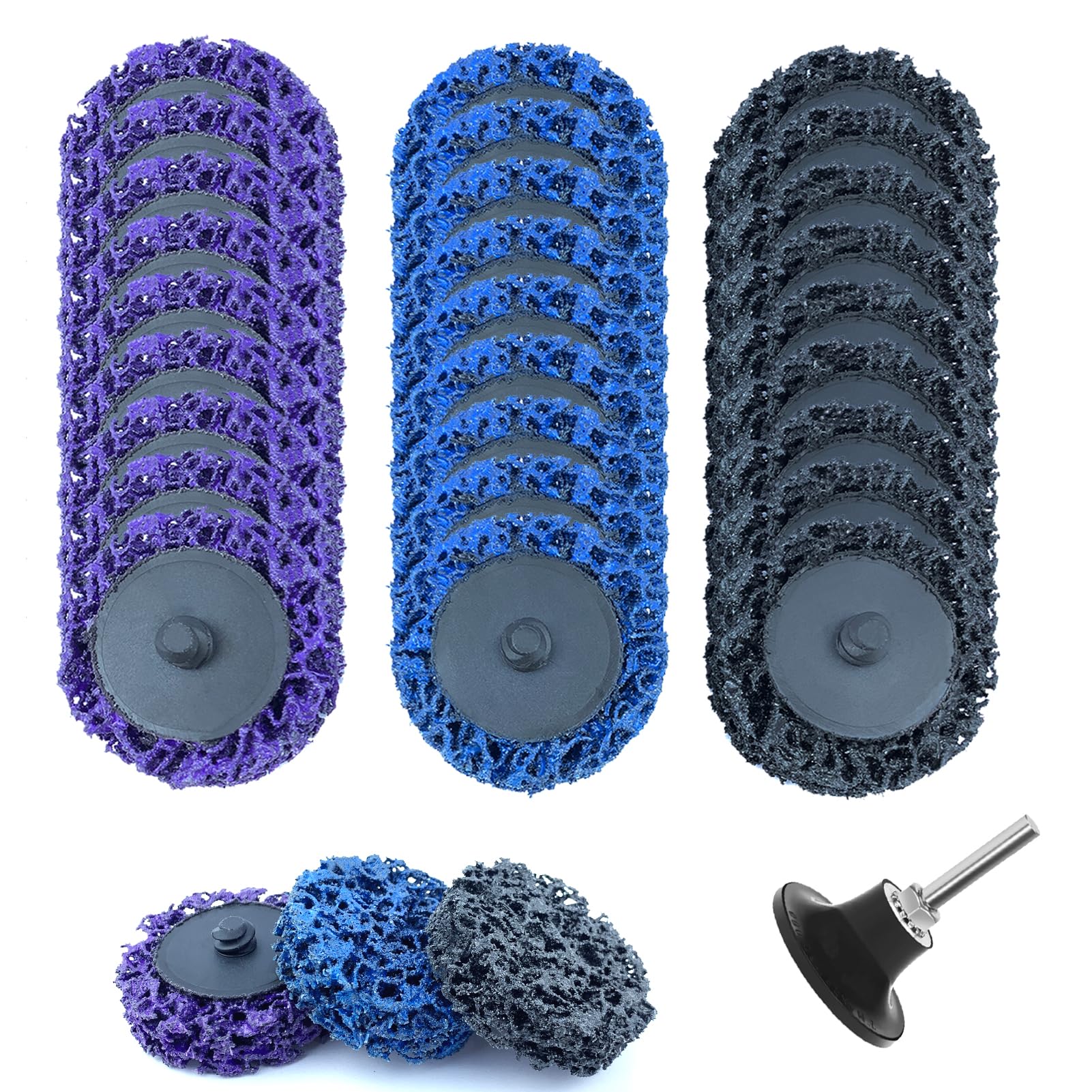 2 Inch Sanding Disk 31pcs Paint Stripping Wheel,Die Grinder Strip Disc for Drill,Die Grinder Accessories for Remove Rust Welds,Paint, Oxidation (Mix