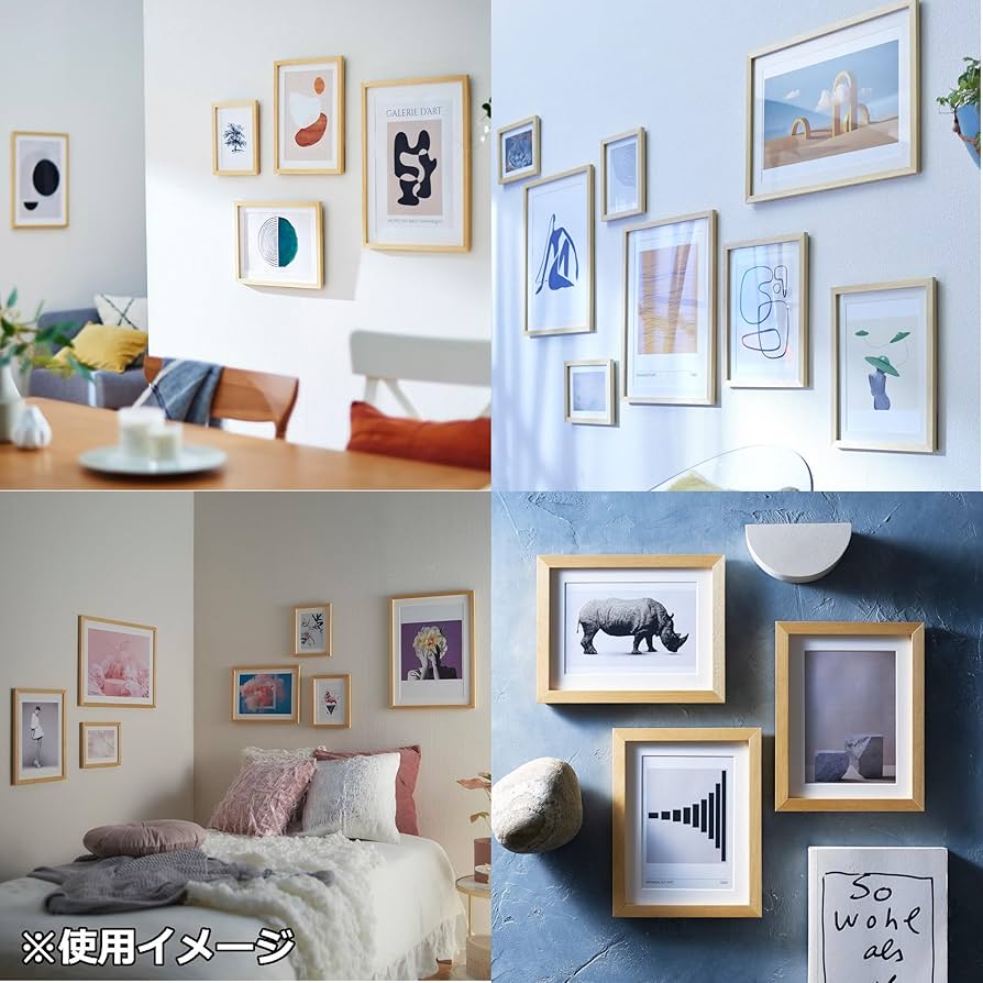 帯用額縁　木製スタンド式　ダークブラウン 木製額縁 写真用「MM-01」A4 - 写真産業