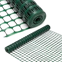 DOEWORKS 4x100 FT Green Plastic Mesh Safety Fence - Durable Reusable Barrier Netting for Construction, Garden, Animals & Events