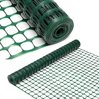 DOEWORKS Safety Fence, 4 x 100 FT Green Plastic Mesh Fence Roll Barrier ...