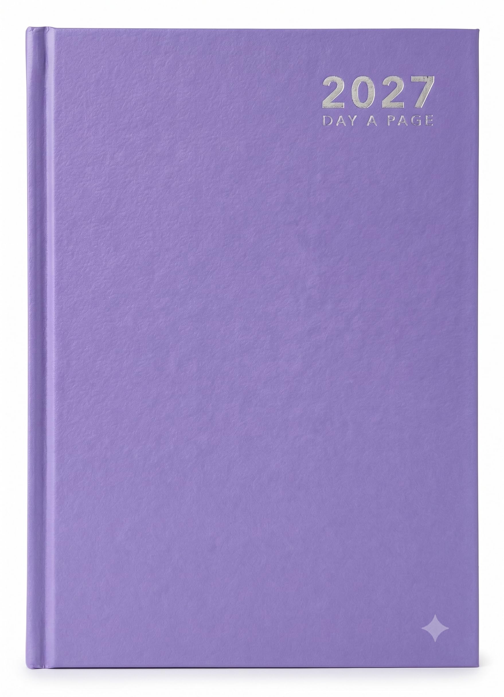 2027 Diary A4 Day a Page – Daily Planner with Appointments – Hardback Casebound Cover – Professional Journal for Office, Home & Business – Available in Black, Navy, Red, Teal, Pink & Lilac (Lilac)