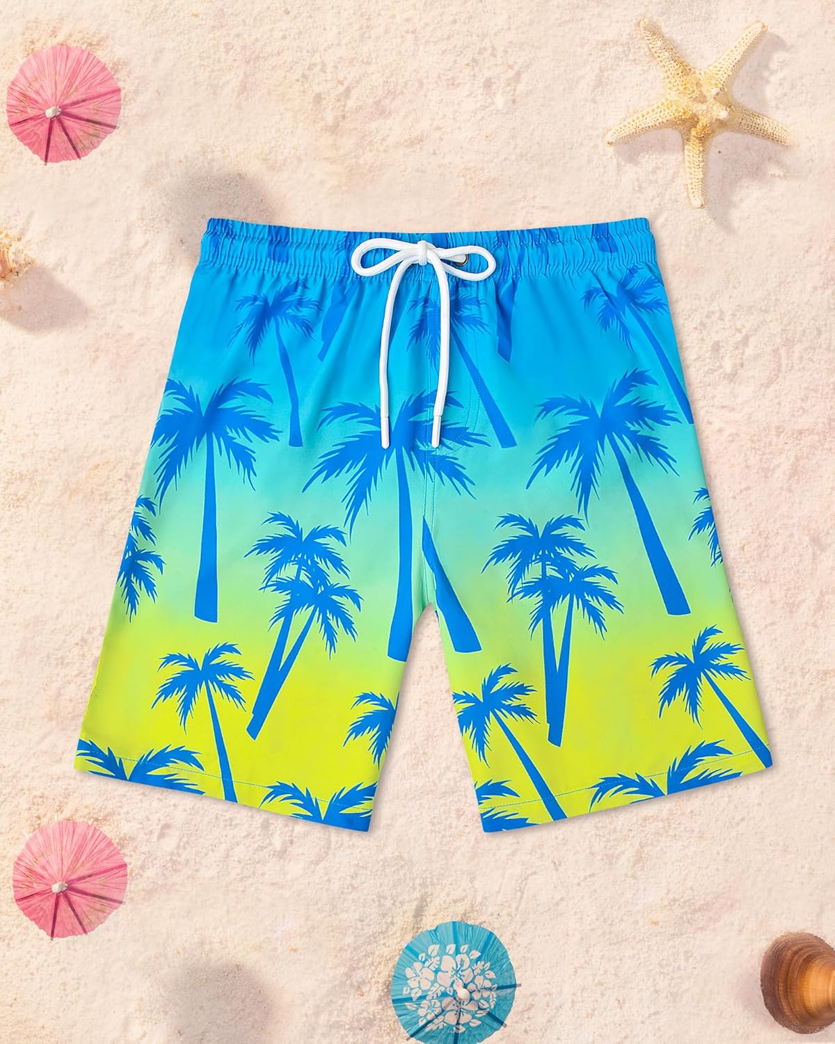 Boys Two Piece Rash Guard and Swim Trunks Outfit Set Kids Short Sleeve Swimsuit - Image 3