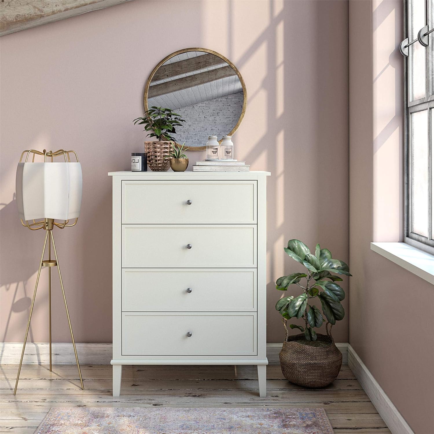 Home Ameriwood Home Chapel Hill Nightstand in White Kids' Home Store