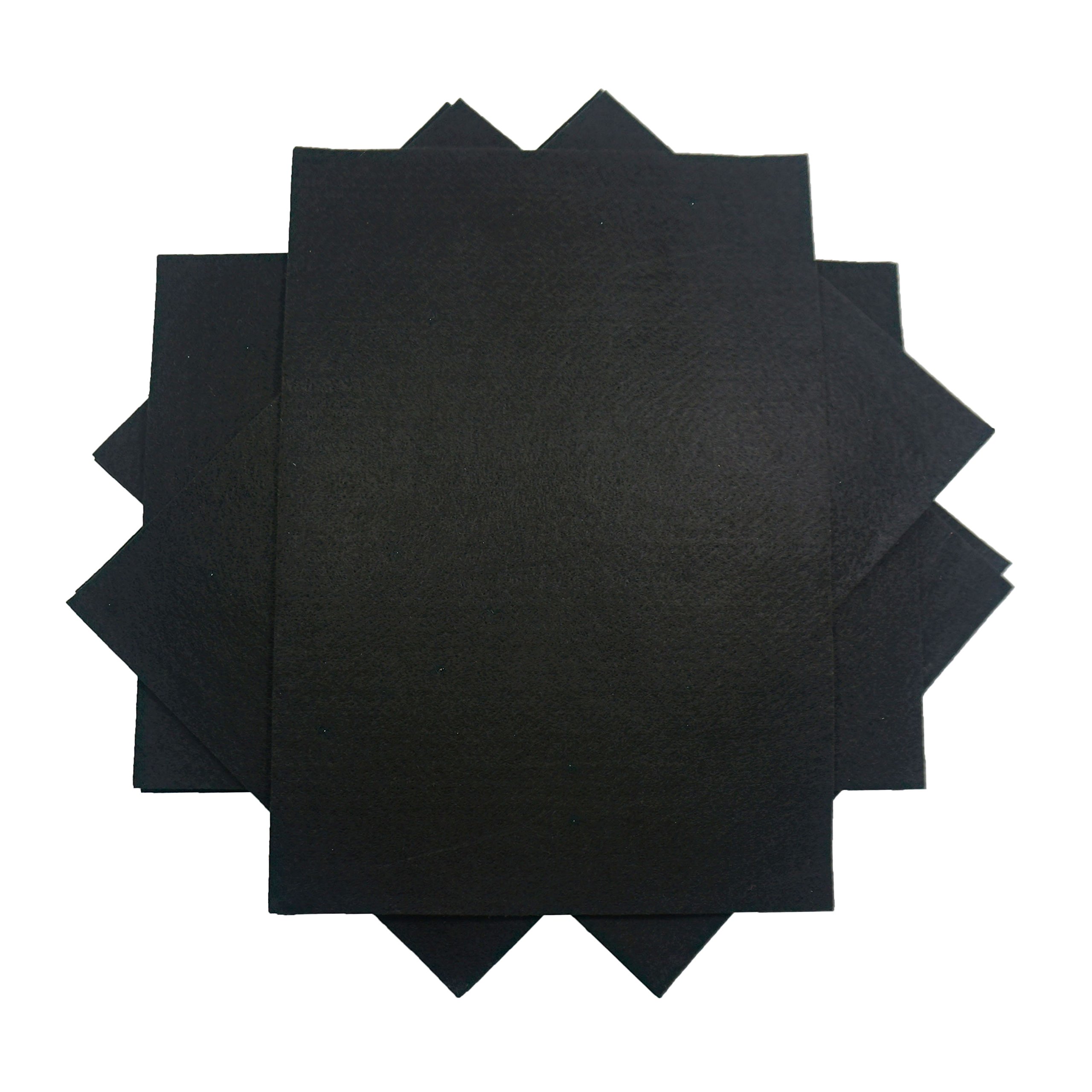 Filzstoff-Bögen Set – 10 Stück, 30x20 Cm, Farben Schwarz/weiß/grau, Steifer Filz Für Bastelprojekte & Nähen
