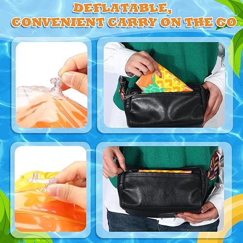 Miniatura 5 de 8 piezas de flotadores de brazo de natación para niños, brazaletes de natación inflables para natación, mangas flotantes, anillos flotantes para