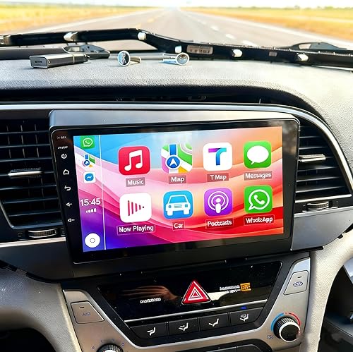 Android 13.0 estéreo de coche doble DIN para Hyundai Elantra 2016-2018 9 pulgadas HD pantalla táctil audio multimedia receptor con CarPlay Android