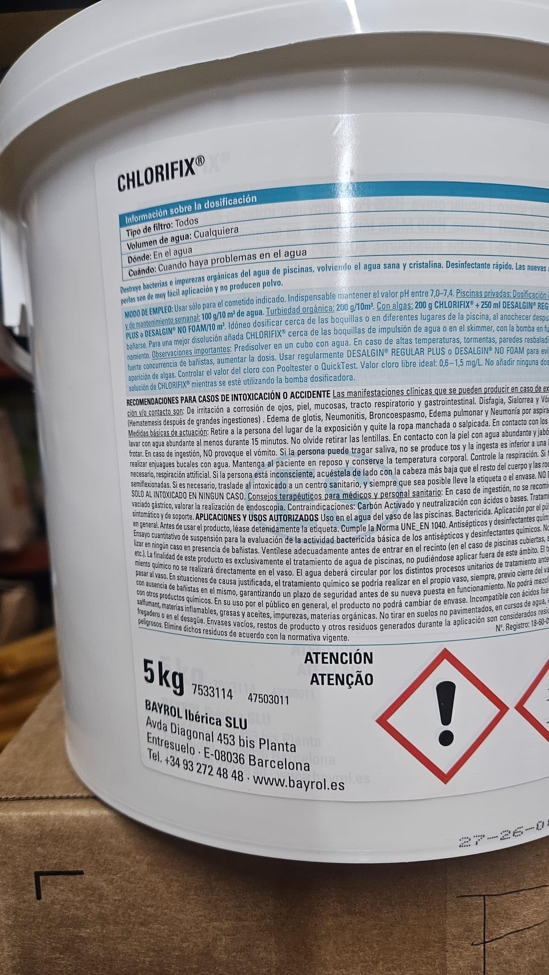 Chlorifix Bayrol 5KG Bio
