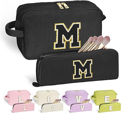 Miniatura 83 de YOOLIFE 2 bonitas bolsas de maquillaje de viaje, bolsa de maquillaje, bolsa de cosméticos, bolsa de brochas de maquillaje para adolescentes, niñas,