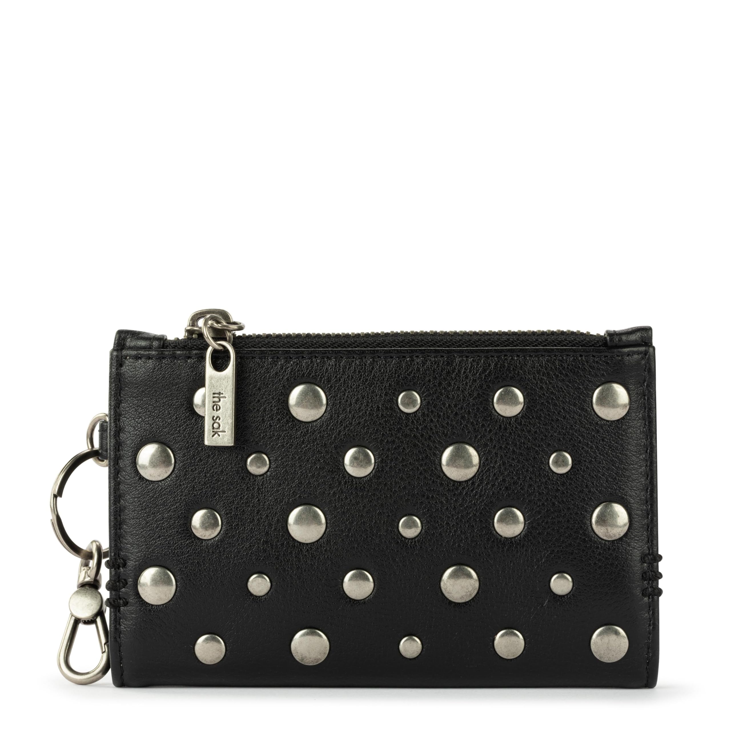 The Sak Encino Card Wallet - Women's Leather Wallet For Everyday - Slim Wallet With Zipper, Credit Card Slots &amp; Coin Holder