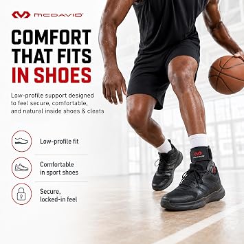 McDavid Ankle Brace Sprain Prevention/ Recovery. Bio-Logix Therapy Support, Competition Grade. Perfect for Basketball, Volleyball, Football, Soccer and More