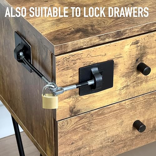 Miniatura 7 de Cerradura de refrigerador sin candado, cerraduras de refrigerador para adultos, bloqueo de congelador, cerradura de puerta de refrigerador de