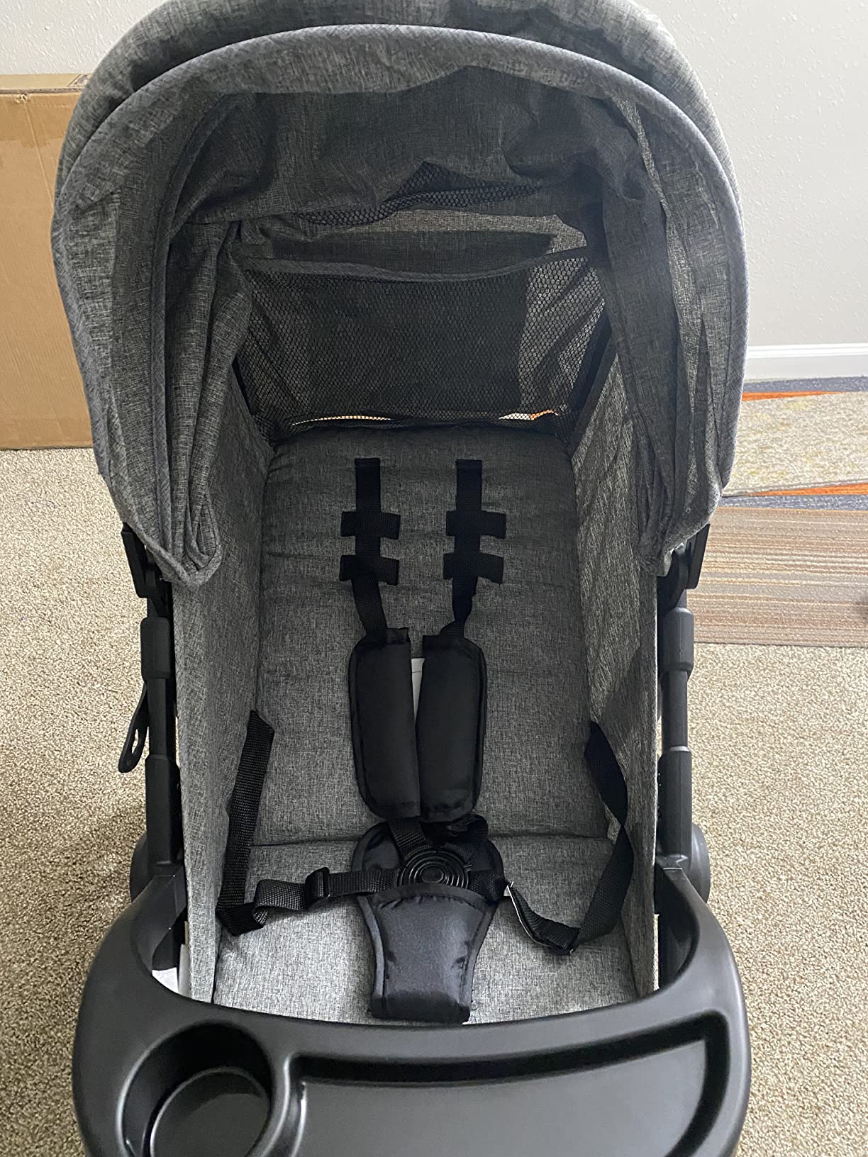 20/mo Finance BABY JOY Jogging Stroller, Jogger Travel System with 5