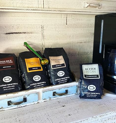 Miniatura 5 de Café con sabor a bollo de canela, café arábica especial, tostado medio, 12 onzas, grano entero