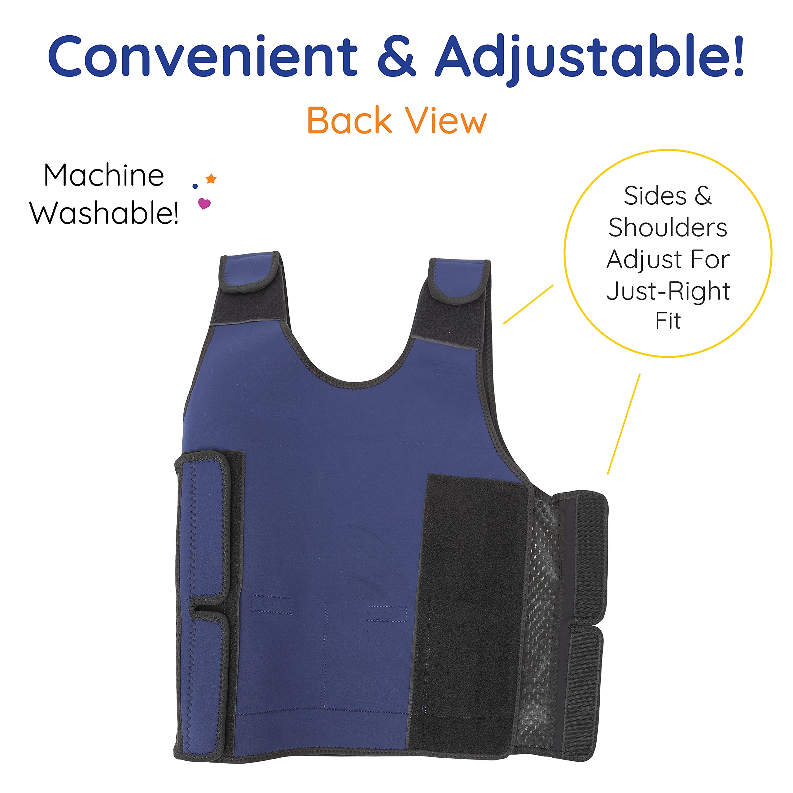 Fun and Function Blue Weighted Compression Vest for Kids & Adults