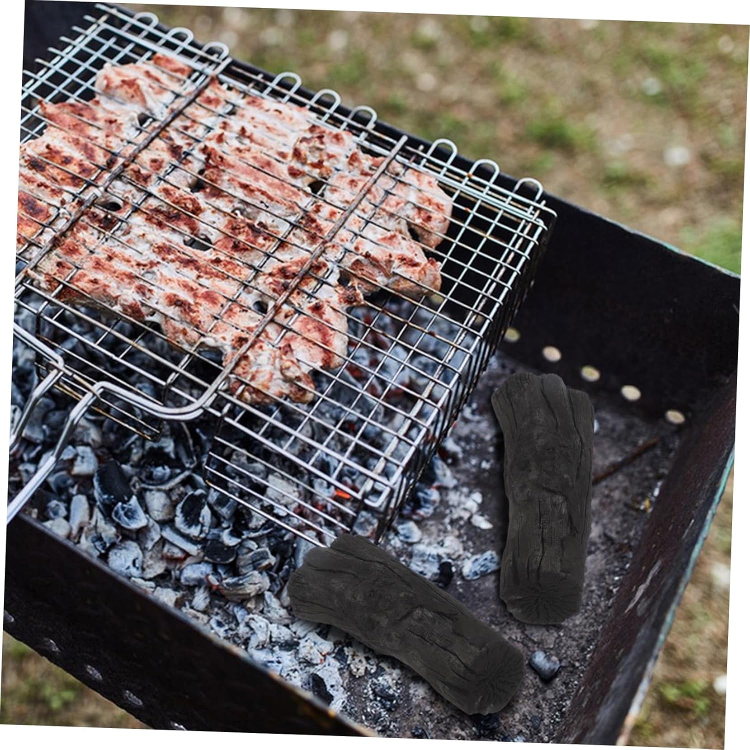 Fruit Charcoal for Grilling High Heat Retention Quick Lighting BBQ Charcoal for Outdoor Cooking Camping Supply