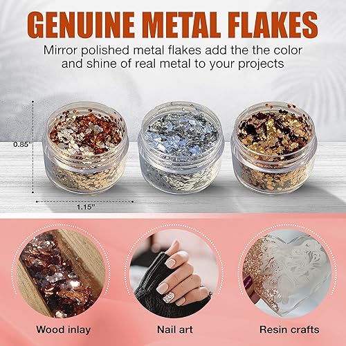 Miniatura 3 de Copos de metal genuino, cobre, plata, oro