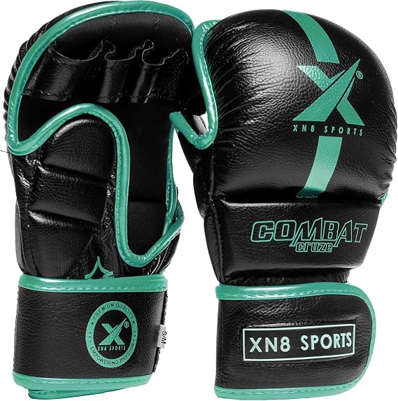 XN8 MMA Gloves for Martial Arts Training and Grappling Sparring Mitts for Kickboxing Muay Thai