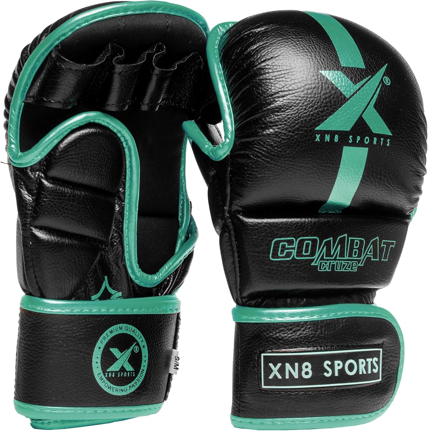 XN8 MMA Gloves for Martial Arts Training and Grappling Sparring Mitts for Kickboxing Muay Thai